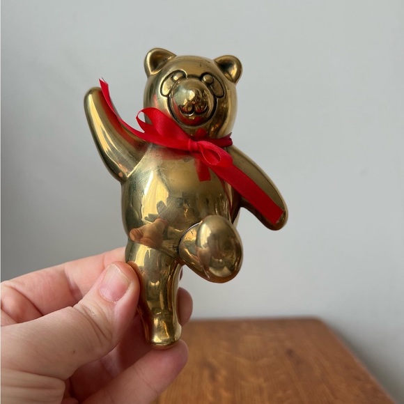 brass teddybear wall hook BNIB - Picture 3 of 7